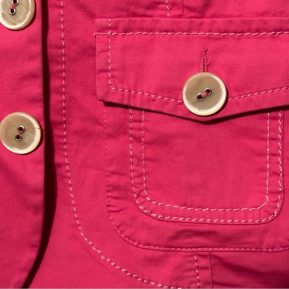 Gerard Darel Pink Blazer Jacket Cotton Spandex Made in Serbia Size 38 - Picture 5 of 13